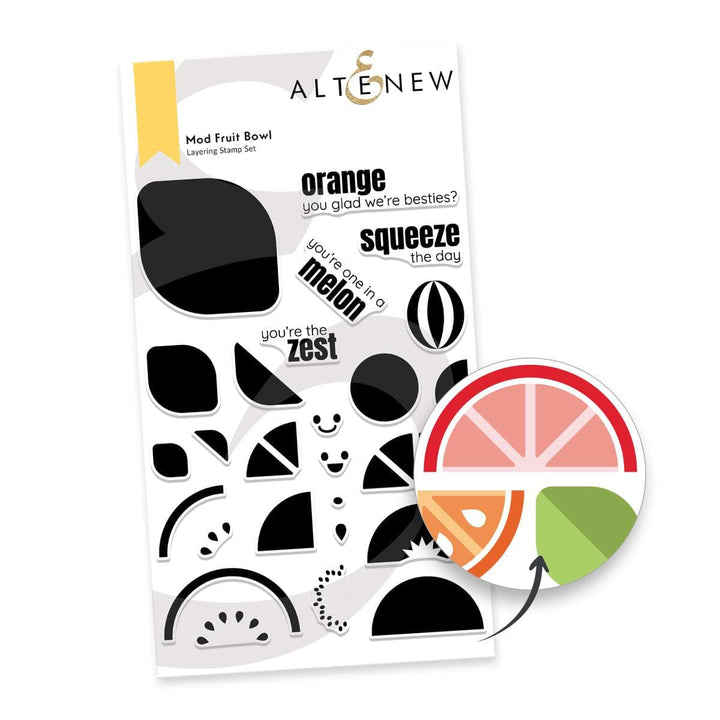 PMA Industries, Inc. Clear Stamps Mod Fruit Bowl Stamp Set