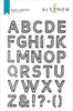 Photocentric Clear Stamps Modern Alphabet Stamp Set