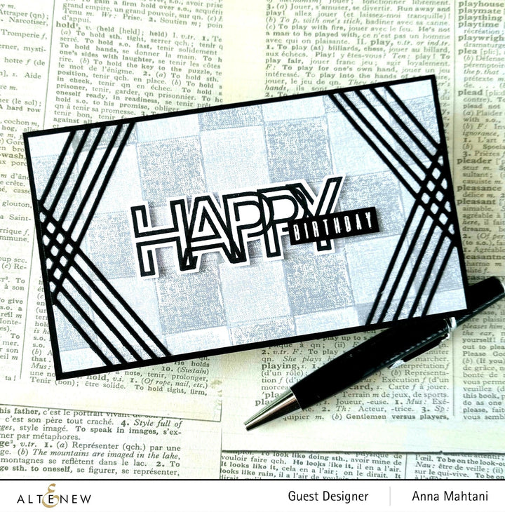 Photocentric Clear Stamps Modern Alphabet Stamp Set