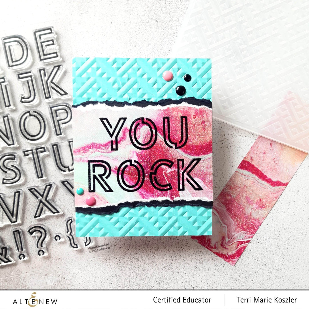 Photocentric Clear Stamps Modern Alphabet Stamp Set