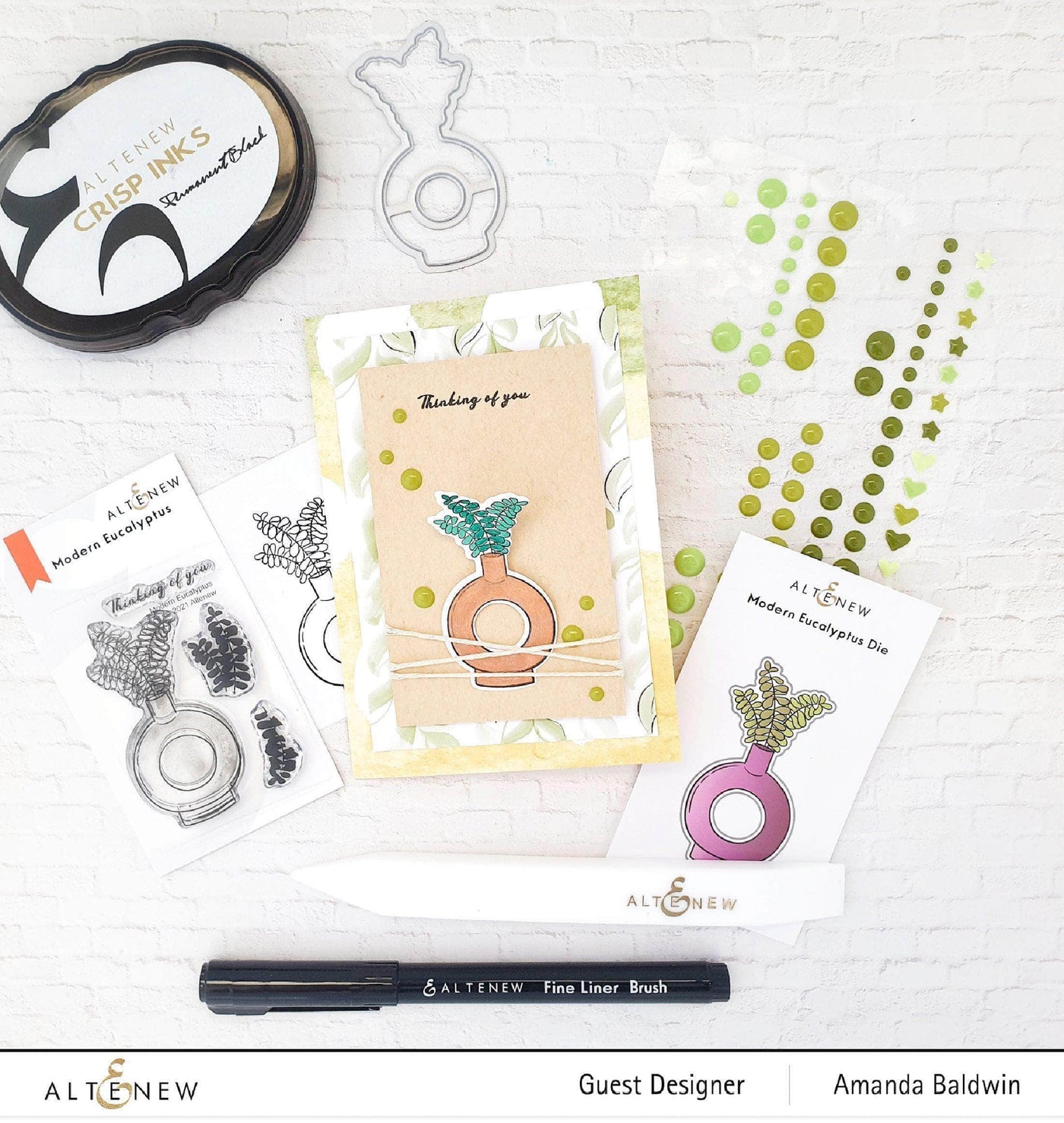 Photocentric Clear Stamps Modern Eucalyptus Stamp Set
