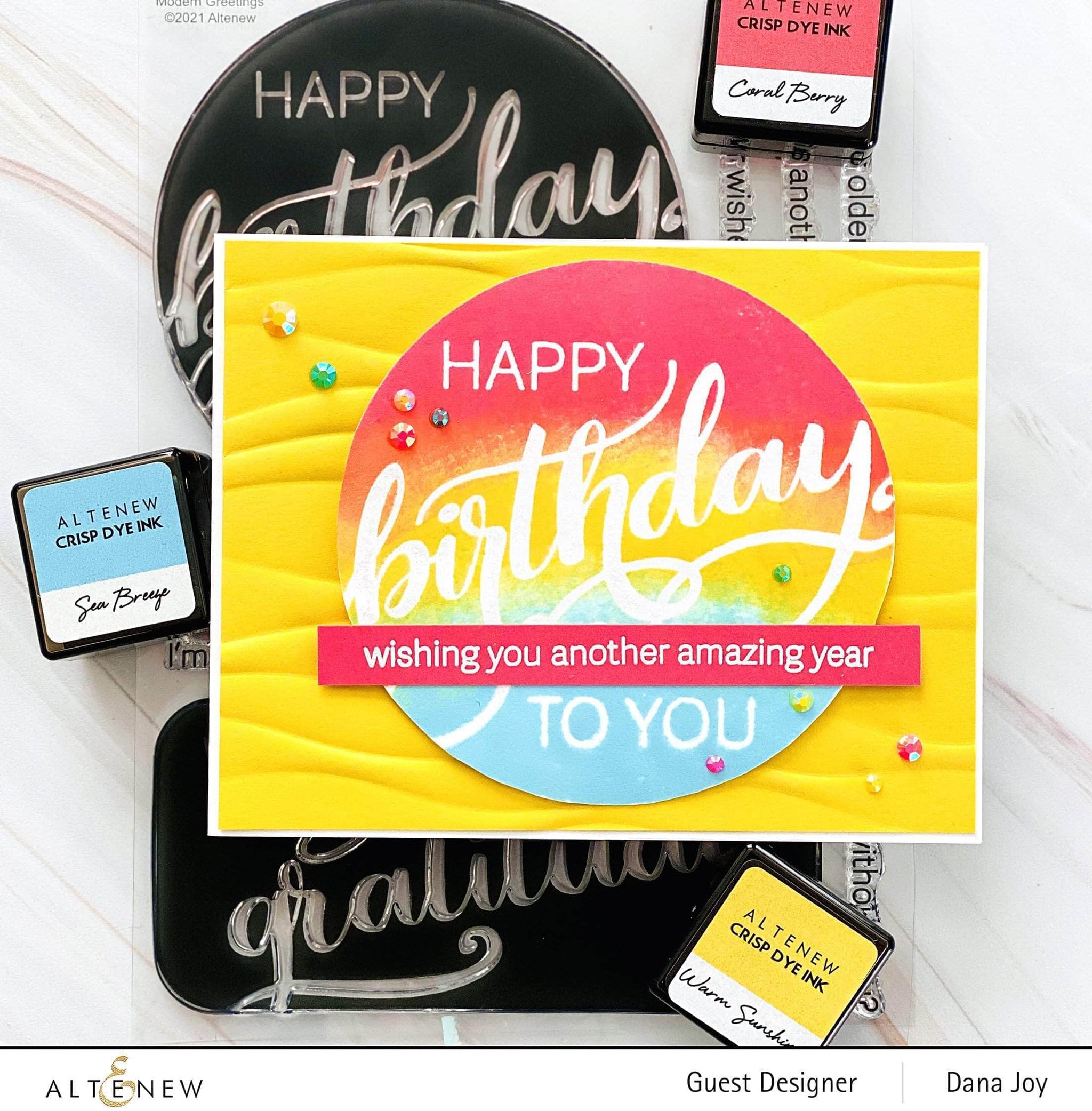 Photocentric Clear Stamps Modern Greetings Stamp Set