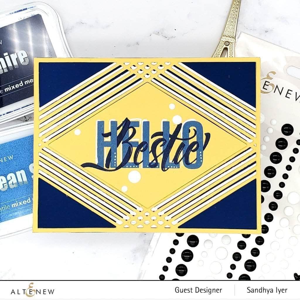 Photocentric Clear Stamps Modern Hello Stamp Set