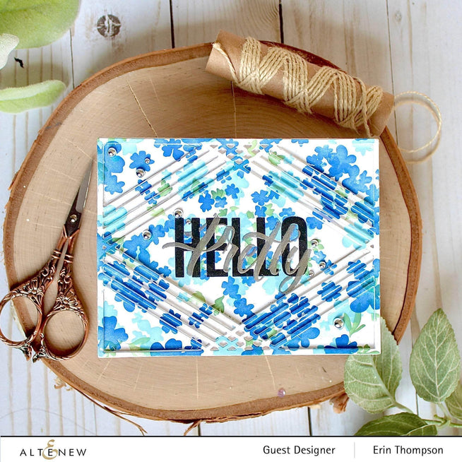 Photocentric Clear Stamps Modern Hello Stamp Set