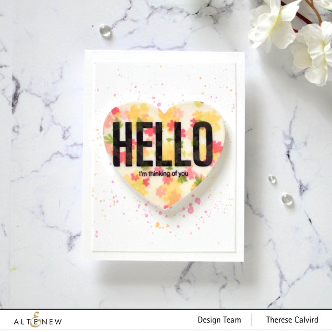 Photocentric Clear Stamps Modern Hello Stamp Set