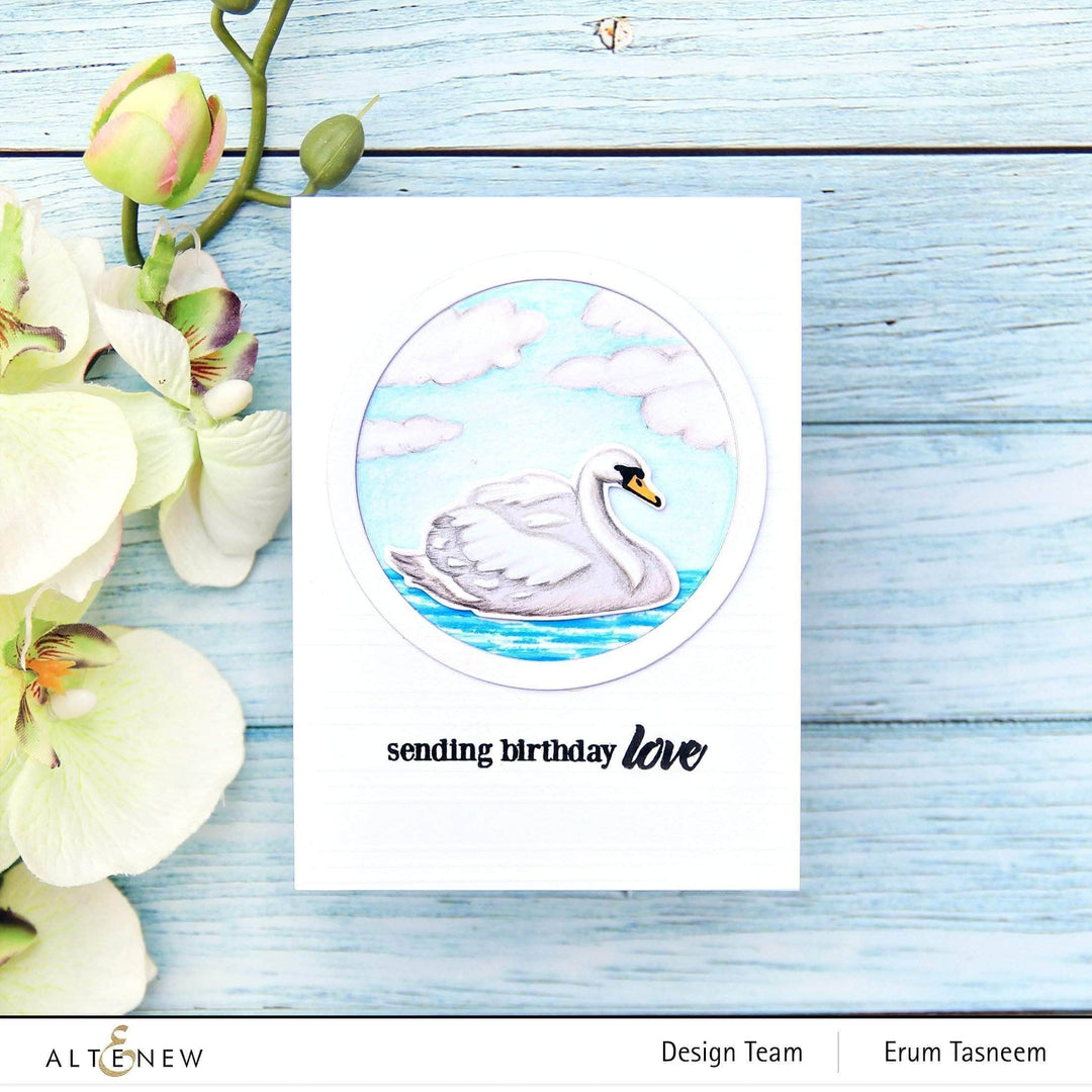 Photocentric Clear Stamps Modern Swans Stamp Set