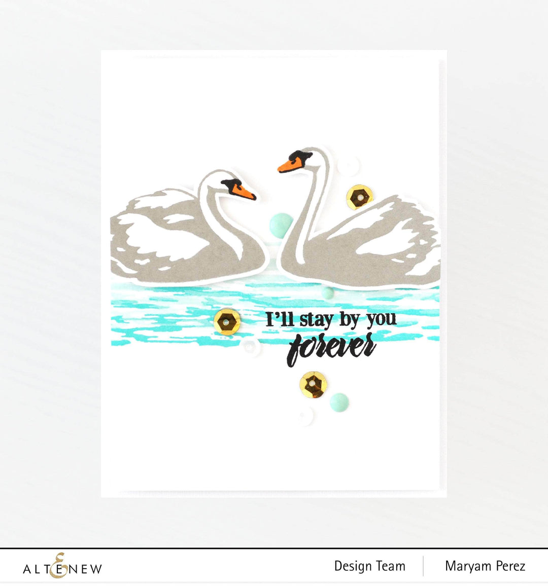 Photocentric Clear Stamps Modern Swans Stamp Set
