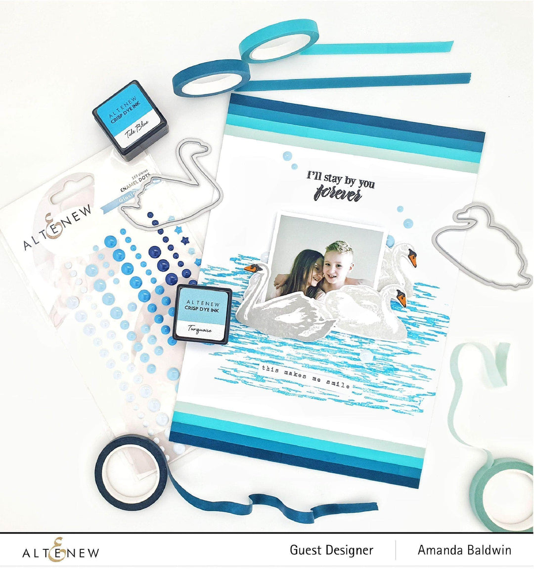 Photocentric Clear Stamps Modern Swans Stamp Set