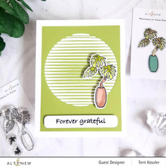 Photocentric Clear Stamps Monstera in Vase Stamp Set