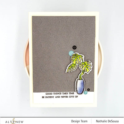 Photocentric Clear Stamps Monstera in Vase Stamp Set