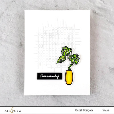 Photocentric Clear Stamps Monstera in Vase Stamp Set