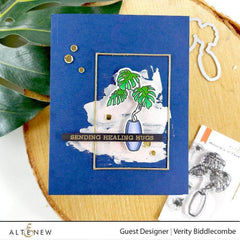 Photocentric Clear Stamps Monstera in Vase Stamp Set
