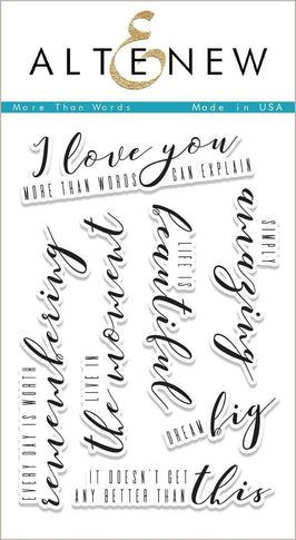 Photocentric Clear Stamps More Than Words Stamp Set