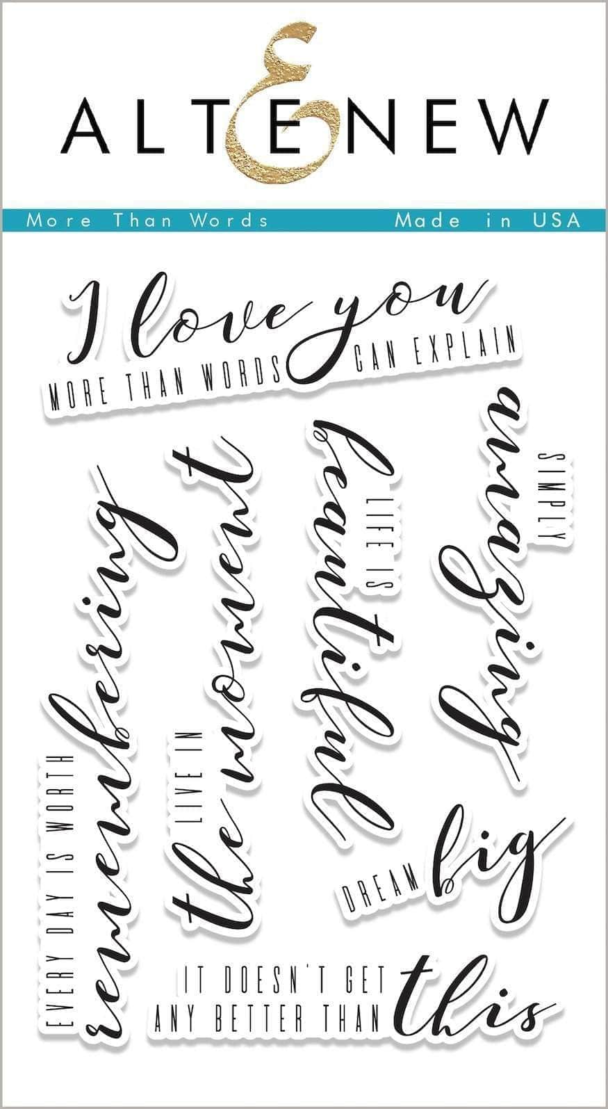 Photocentric Clear Stamps More Than Words Stamp Set