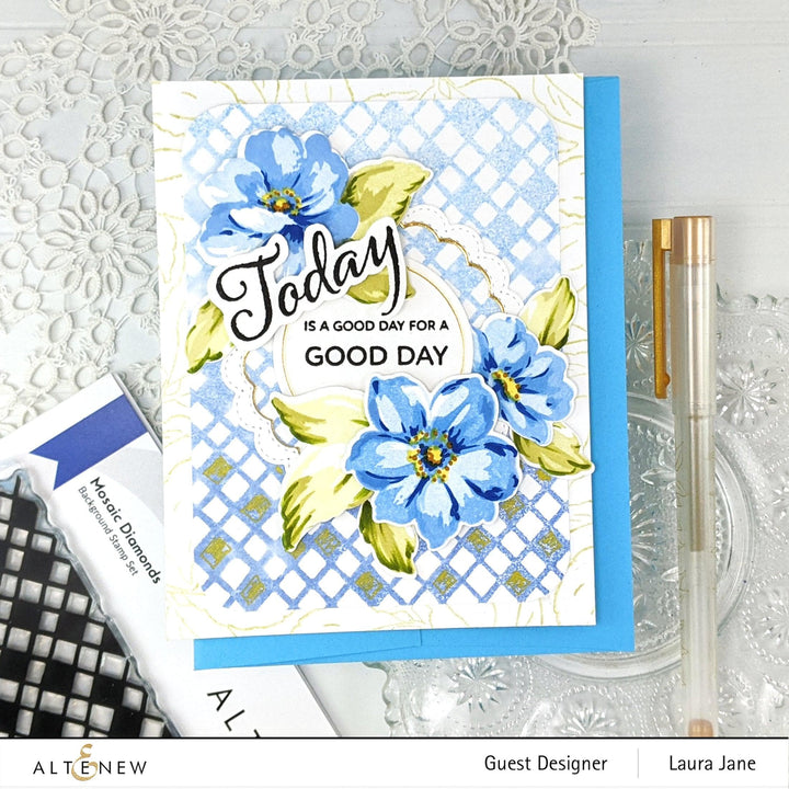 Photocentric Clear Stamps Mosaic Diamonds Stamp Set