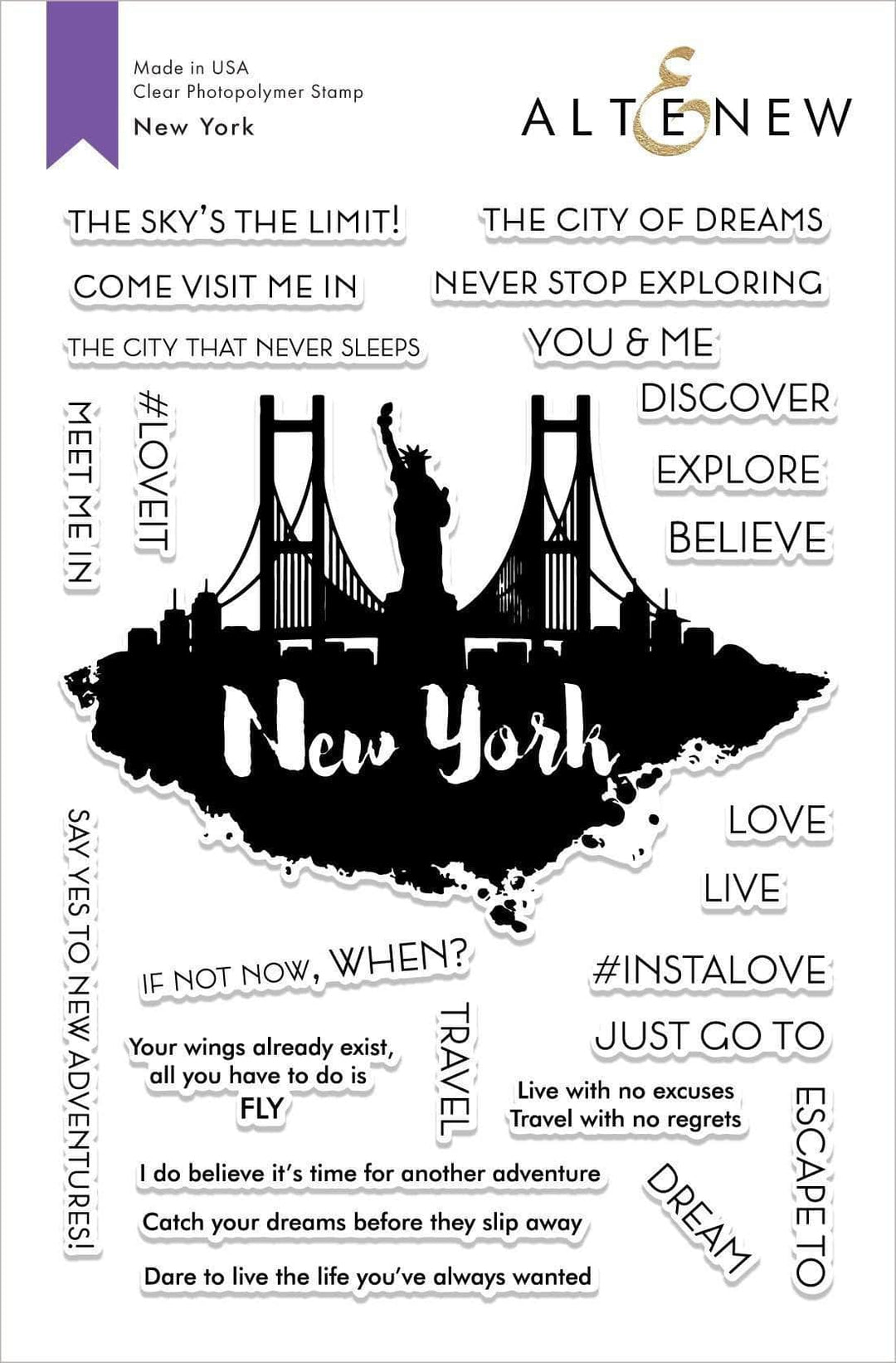 Photocentric Clear Stamps New York Stamp Set