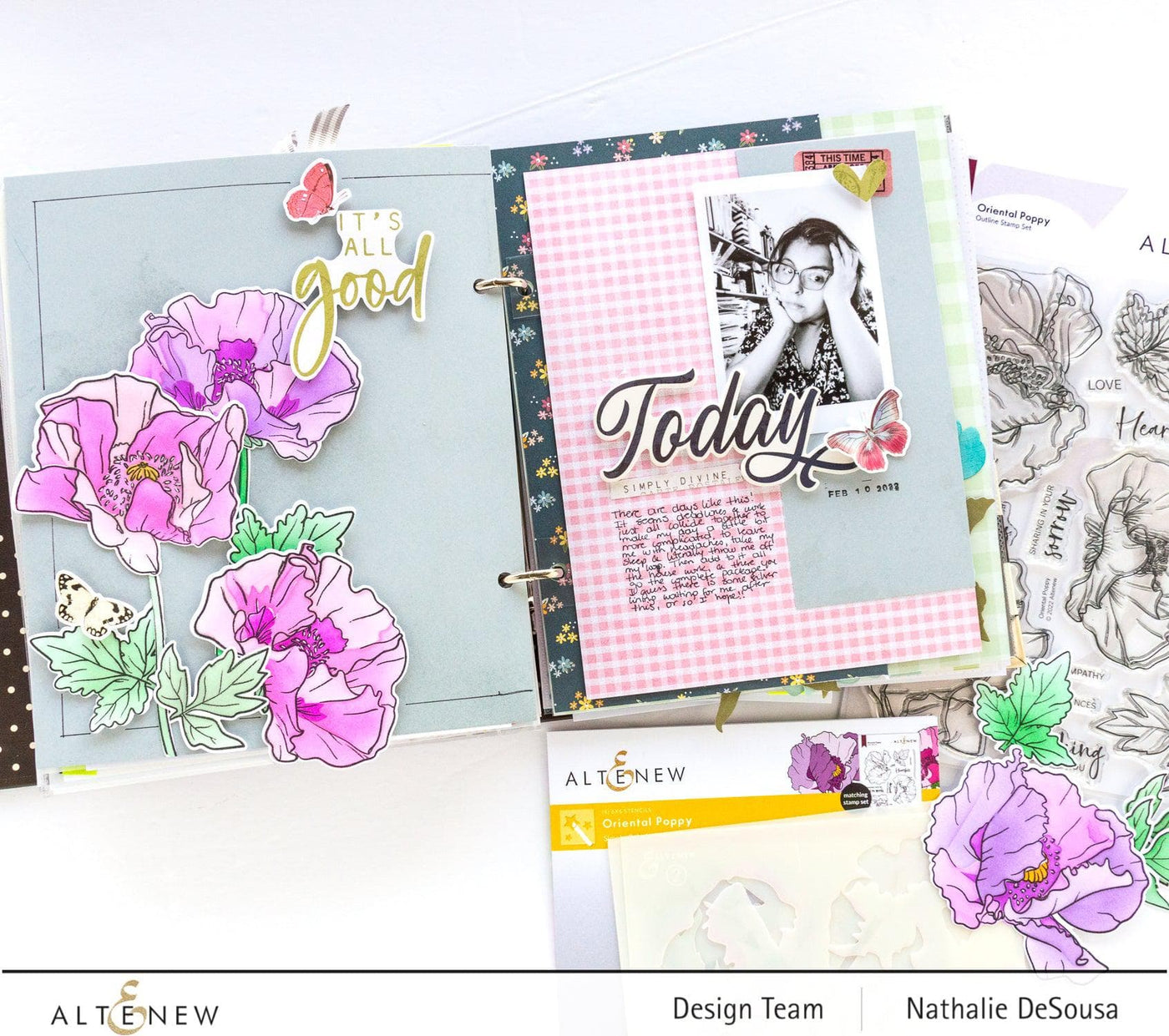 Photocentric Clear Stamps Oriental Poppy Stamp Set