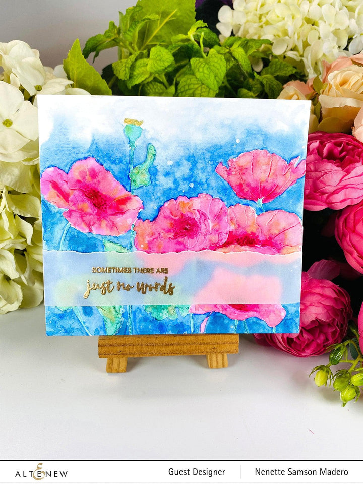 Photocentric Clear Stamps Oriental Poppy Stamp Set