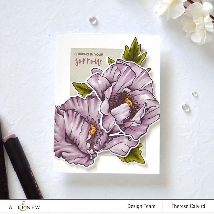Photocentric Clear Stamps Oriental Poppy Stamp Set