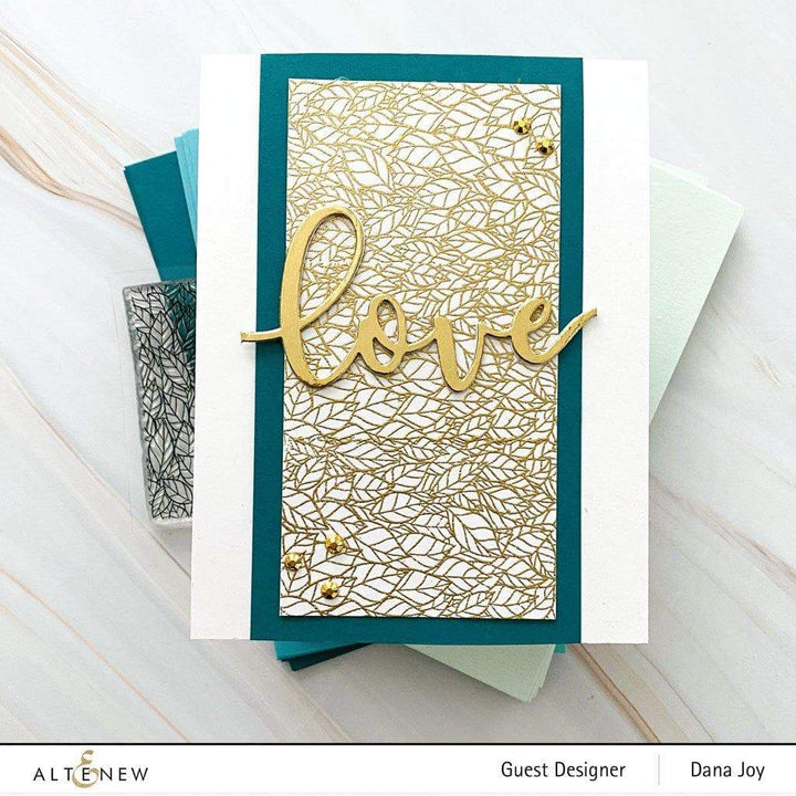 Photocentric Clear Stamps Overlapped Leaves Stamp Set