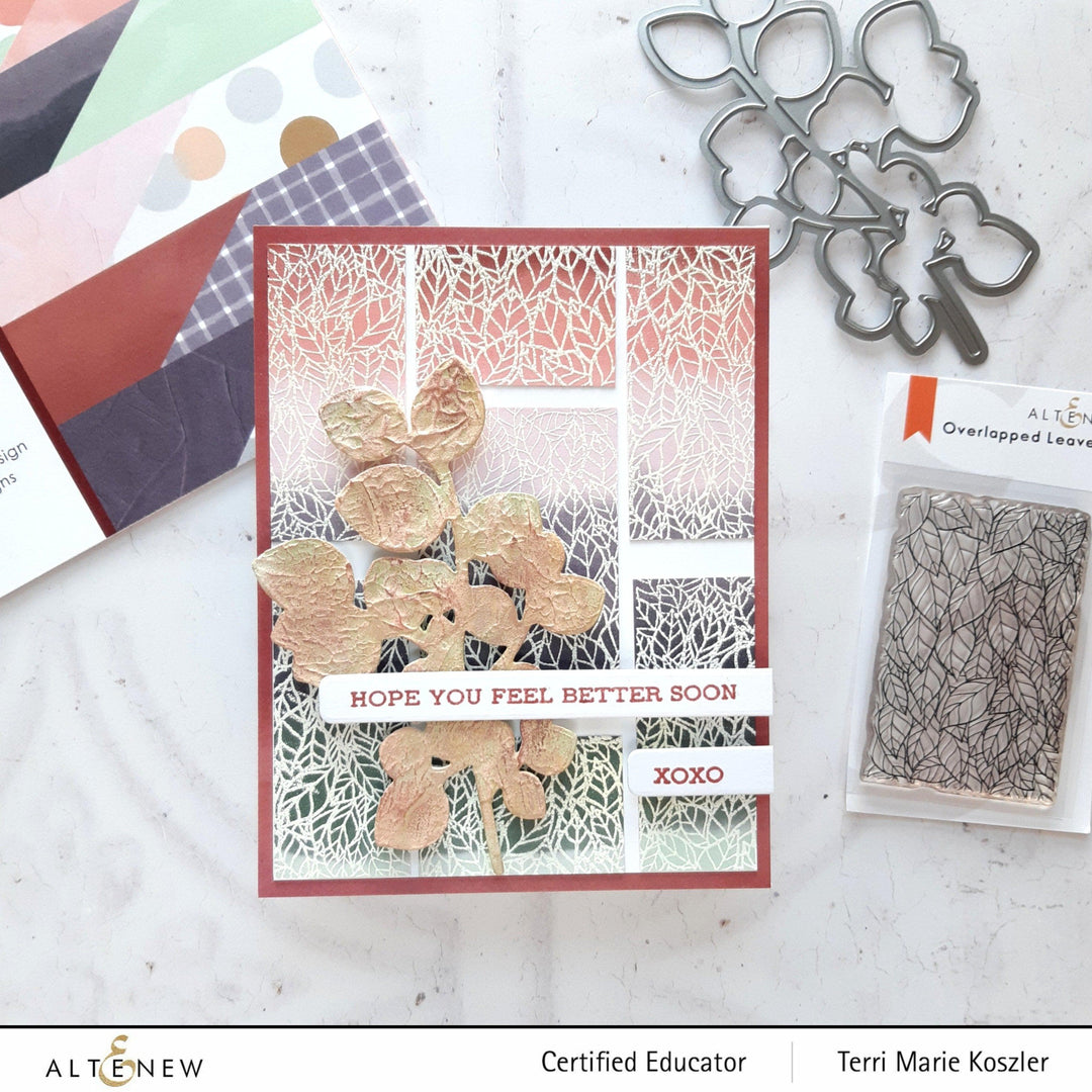 Photocentric Clear Stamps Overlapped Leaves Stamp Set