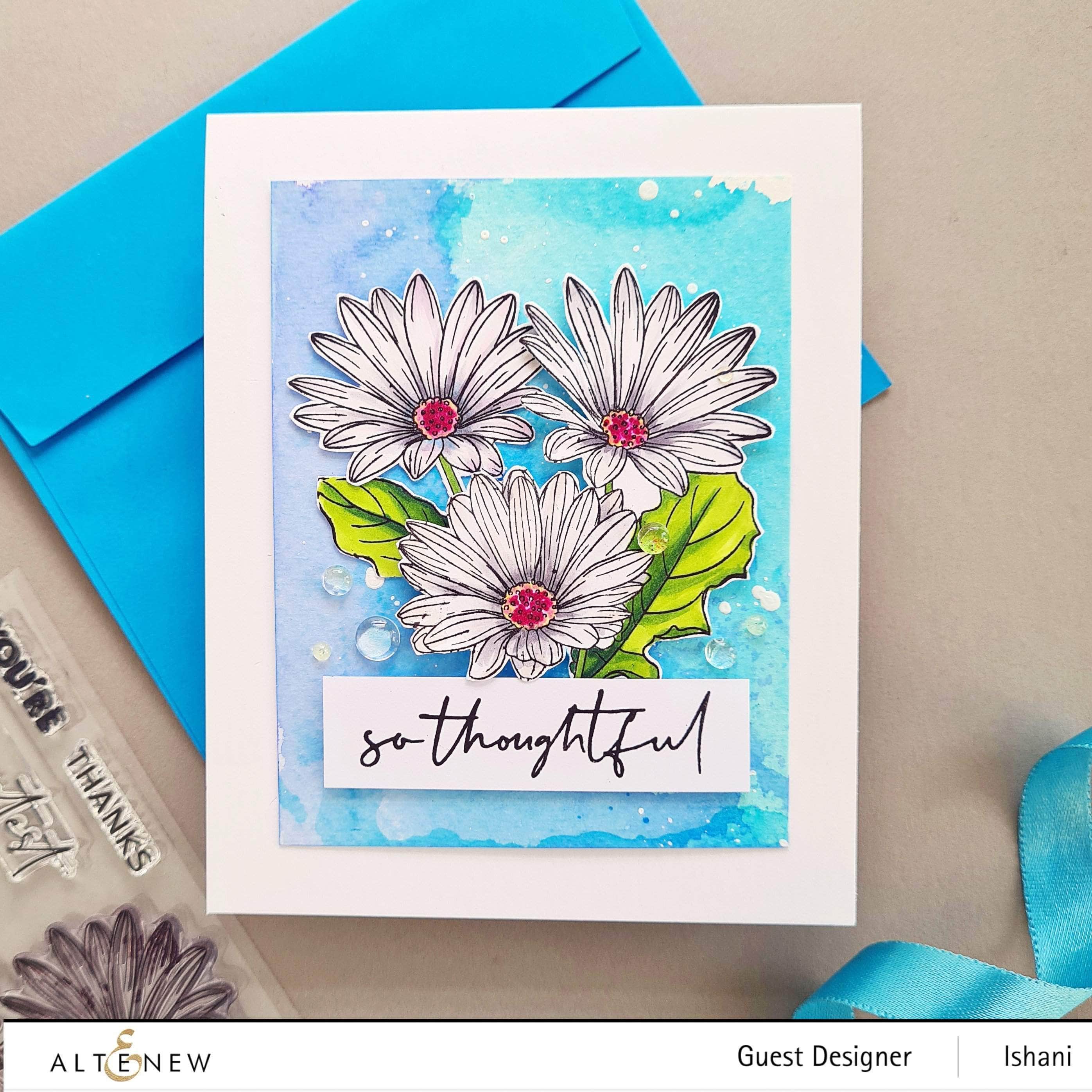 Paint-A-Flower: African Daisy Outline Stamp Set | Altenew
