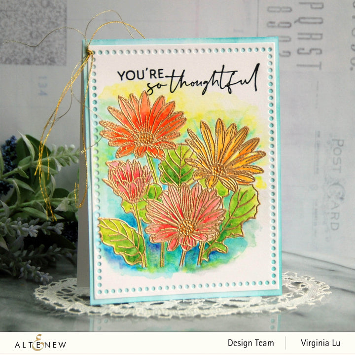 Photocentric Clear Stamps Paint-A-Flower: African Daisy Outline Stamp Set