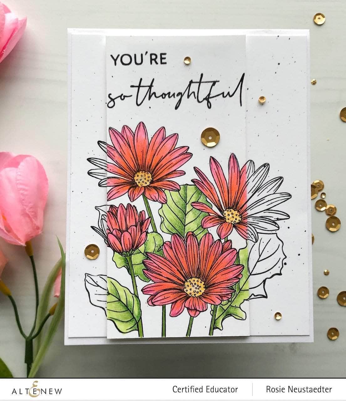 Paint-A-Flower: African Daisy Outline Stamp Set | Altenew