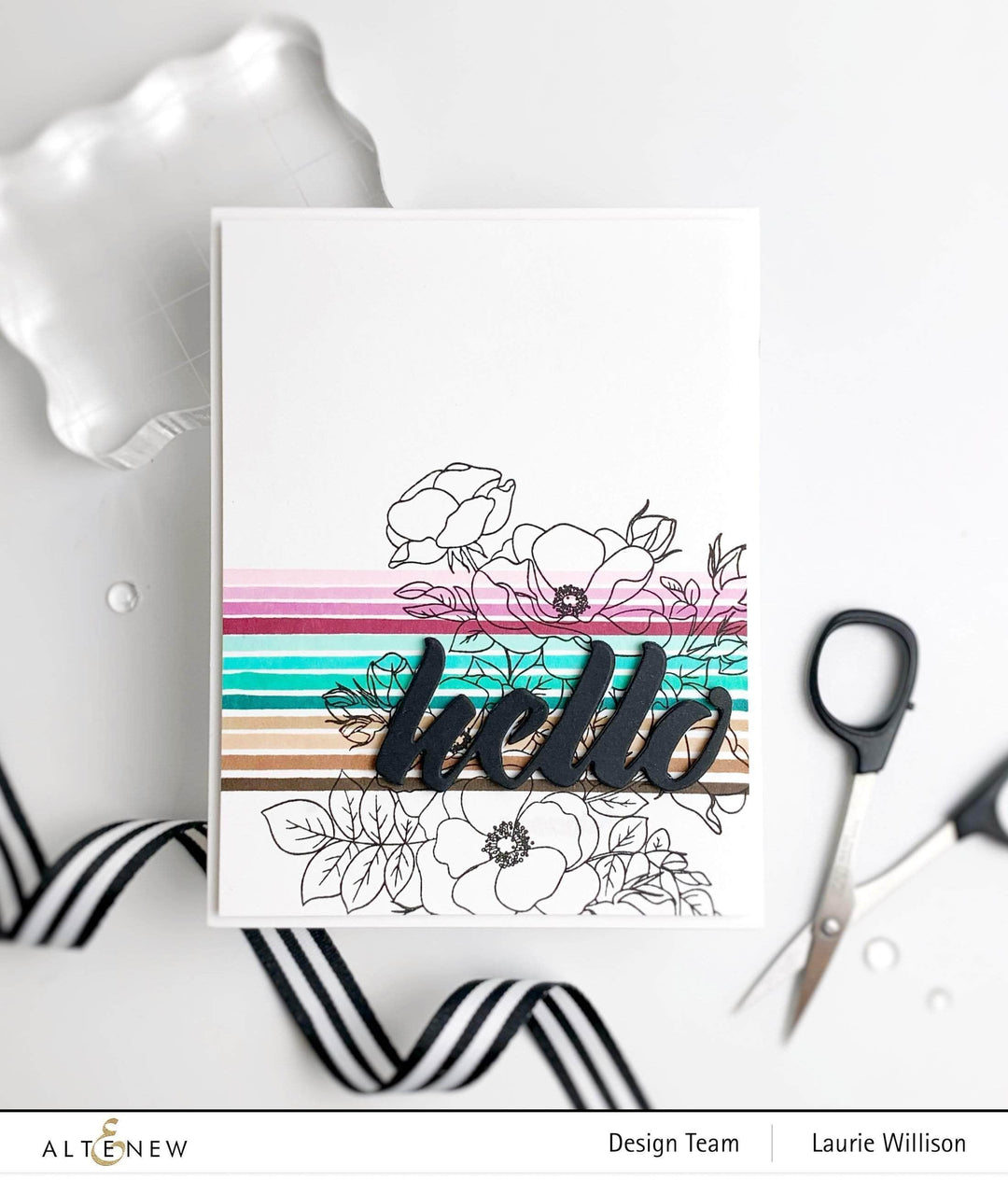 Photocentric Clear Stamps Paint-A-Flower: Anemone Outline Stamp Set