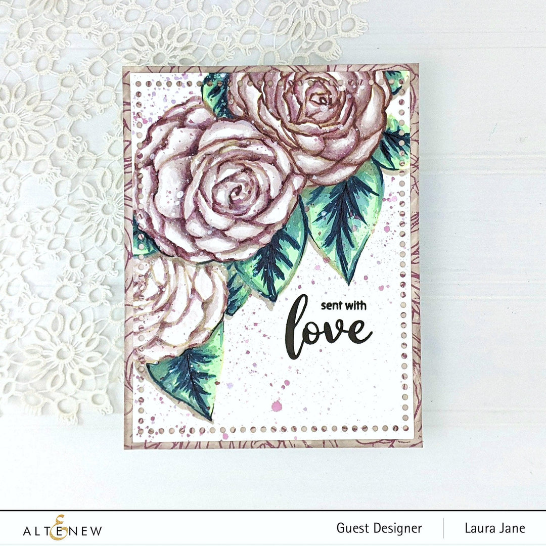 Photocentric Clear Stamps Paint-A-Flower: Camellia Waterhouse Outline Stamp Set