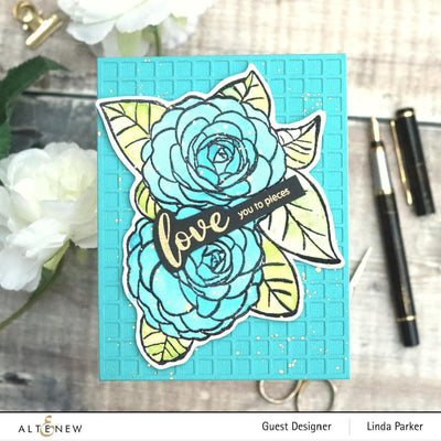 Photocentric Clear Stamps Paint-A-Flower: Camellia Waterhouse Outline Stamp Set