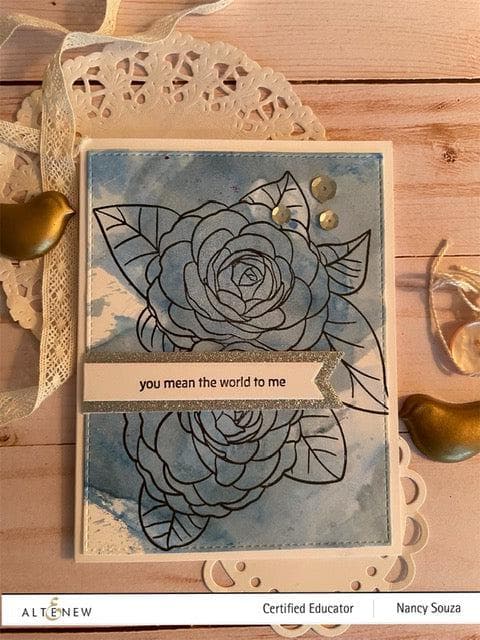 Photocentric Clear Stamps Paint-A-Flower: Camellia Waterhouse Outline Stamp Set