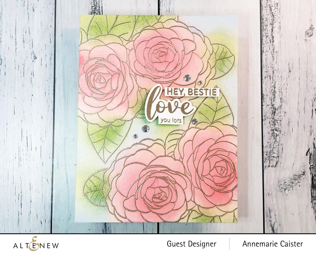 Photocentric Clear Stamps Paint-A-Flower: Camellia Waterhouse Outline Stamp Set