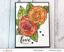 Photocentric Clear Stamps Paint-A-Flower: Camellia Waterhouse Outline Stamp Set
