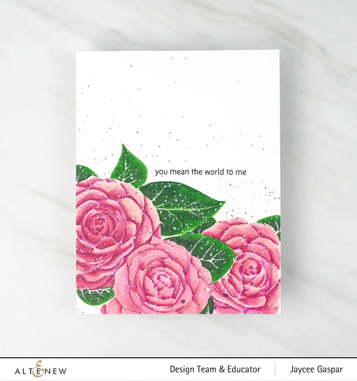 Photocentric Clear Stamps Paint-A-Flower: Camellia Waterhouse Outline Stamp Set