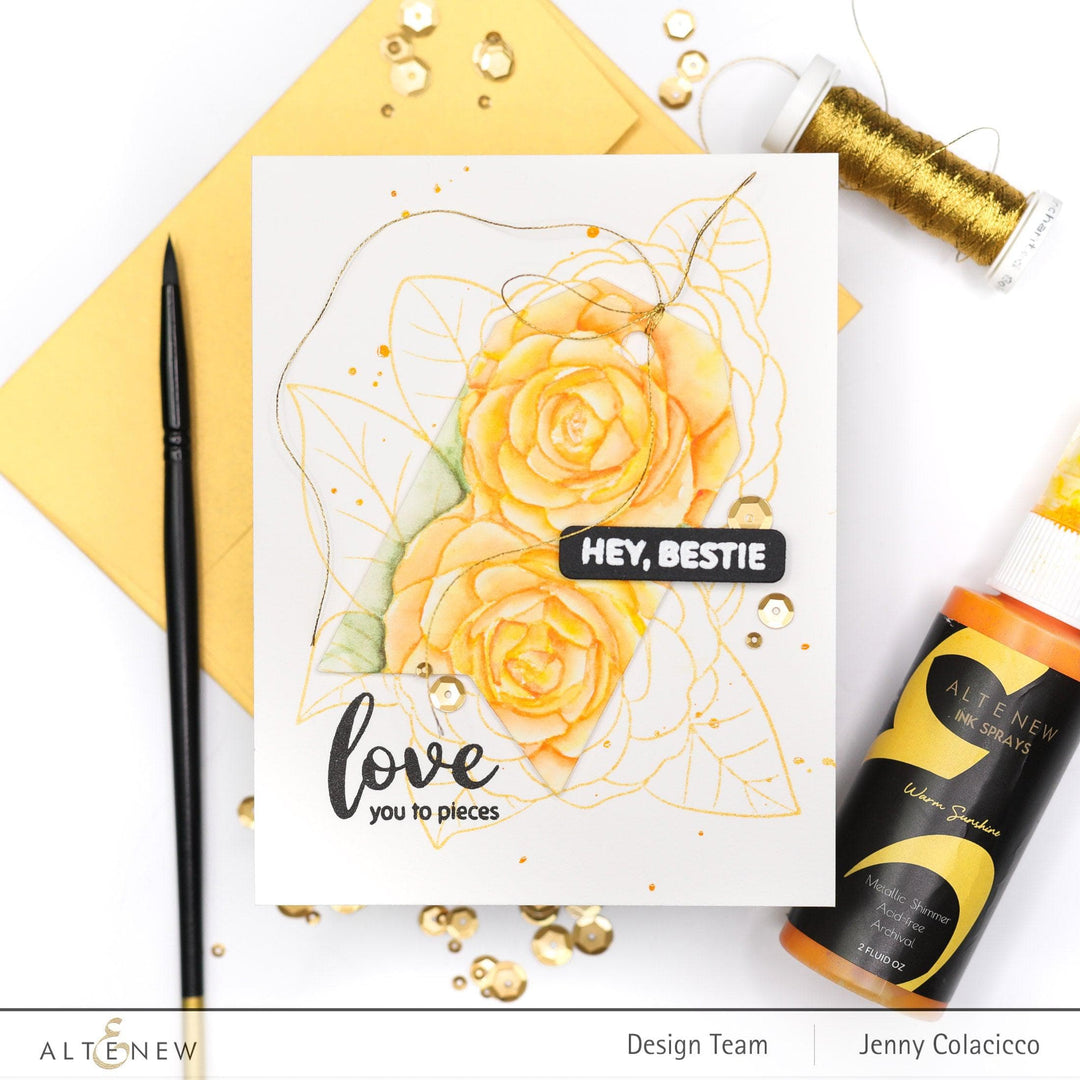 Photocentric Clear Stamps Paint-A-Flower: Camellia Waterhouse Outline Stamp Set