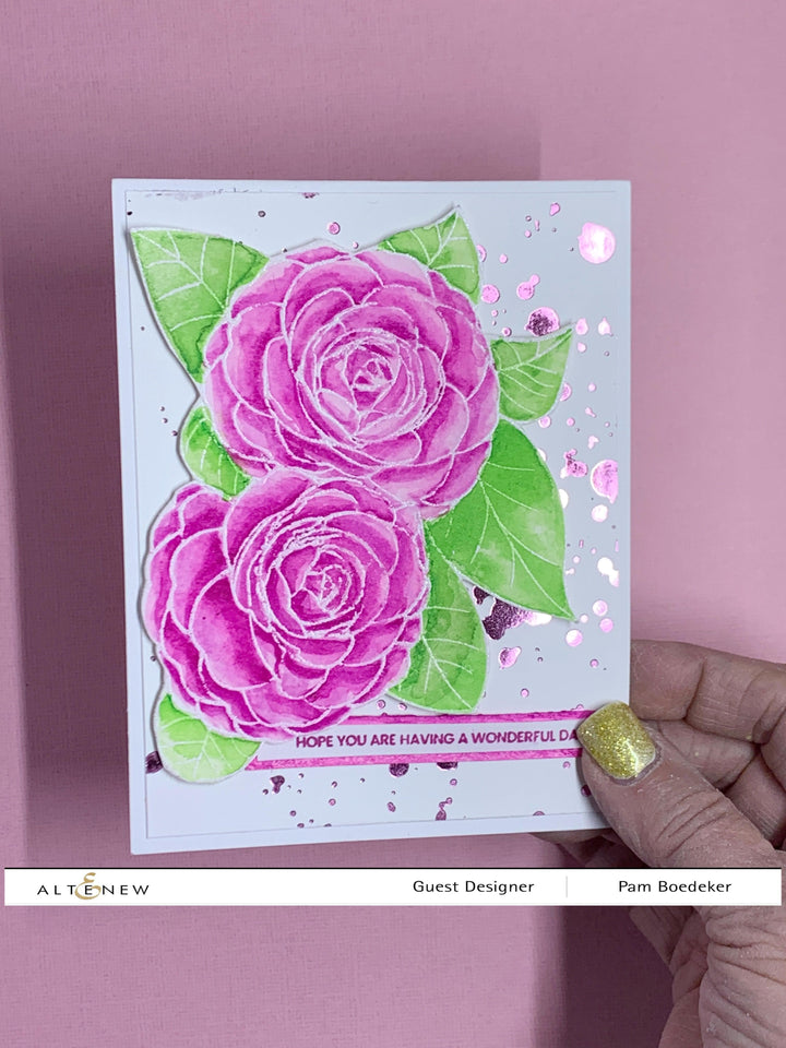 Photocentric Clear Stamps Paint-A-Flower: Camellia Waterhouse Outline Stamp Set