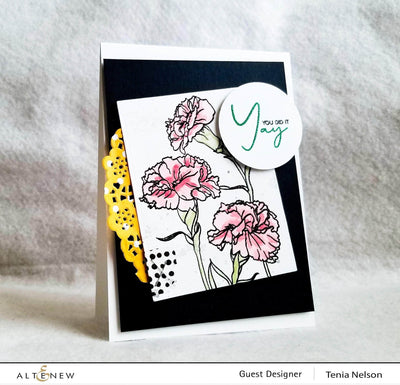 Photocentric Clear Stamps Paint-A-Flower: Carnations Outline Stamp Set