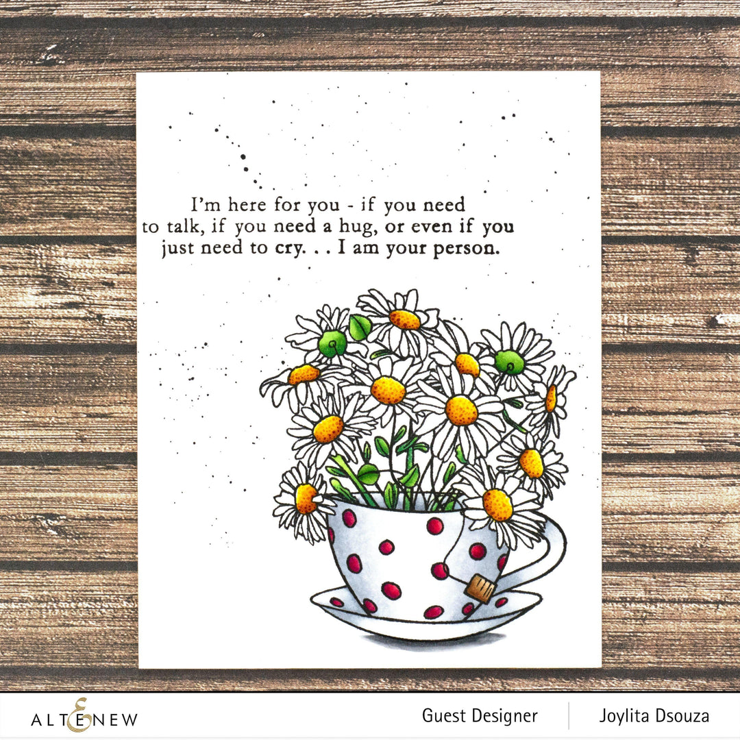 Photocentric Clear Stamps Paint-A-Flower: Chamomile Outline Stamp Set