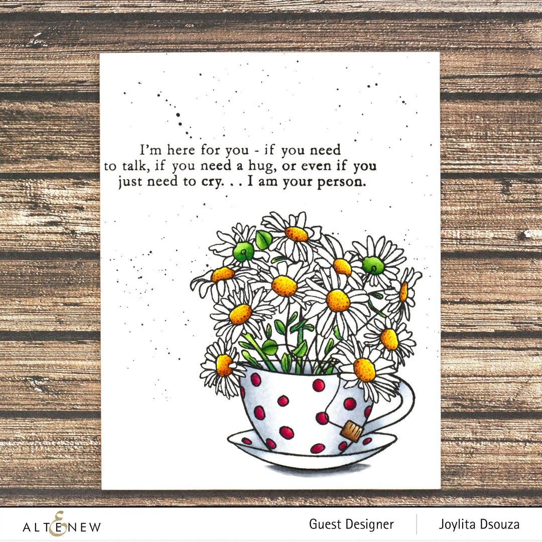 Photocentric Clear Stamps Paint-A-Flower: Chamomile Outline Stamp Set