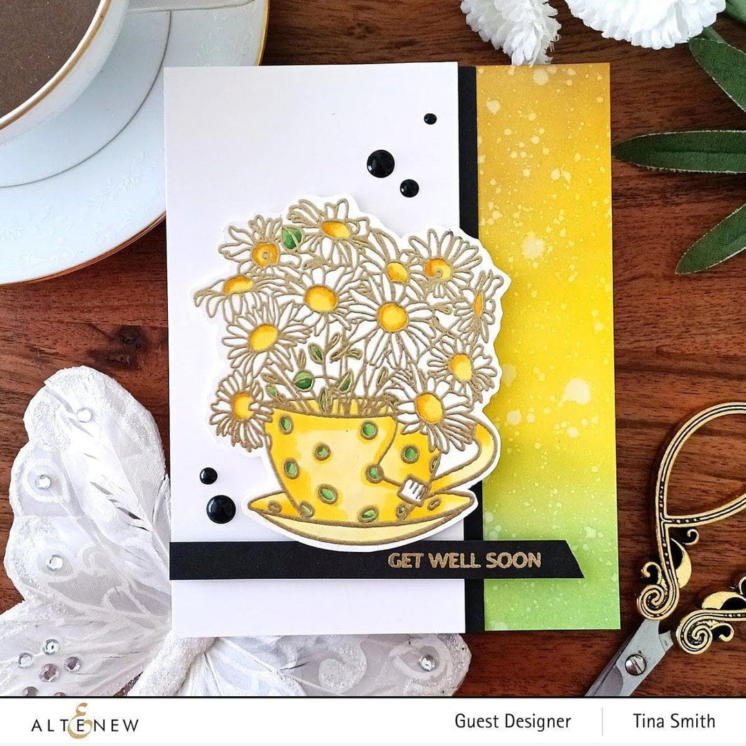 Photocentric Clear Stamps Paint-A-Flower: Chamomile Outline Stamp Set