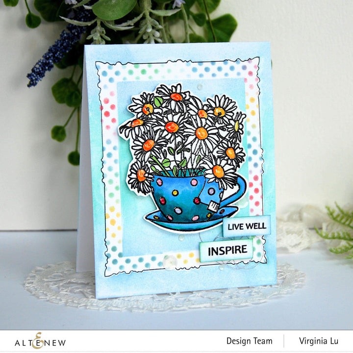 Photocentric Clear Stamps Paint-A-Flower: Chamomile Outline Stamp Set