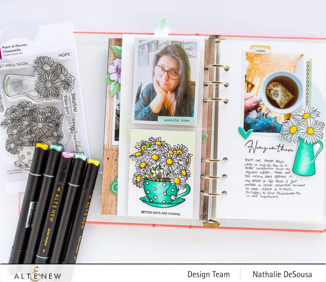 Photocentric Clear Stamps Paint-A-Flower: Chamomile Outline Stamp Set