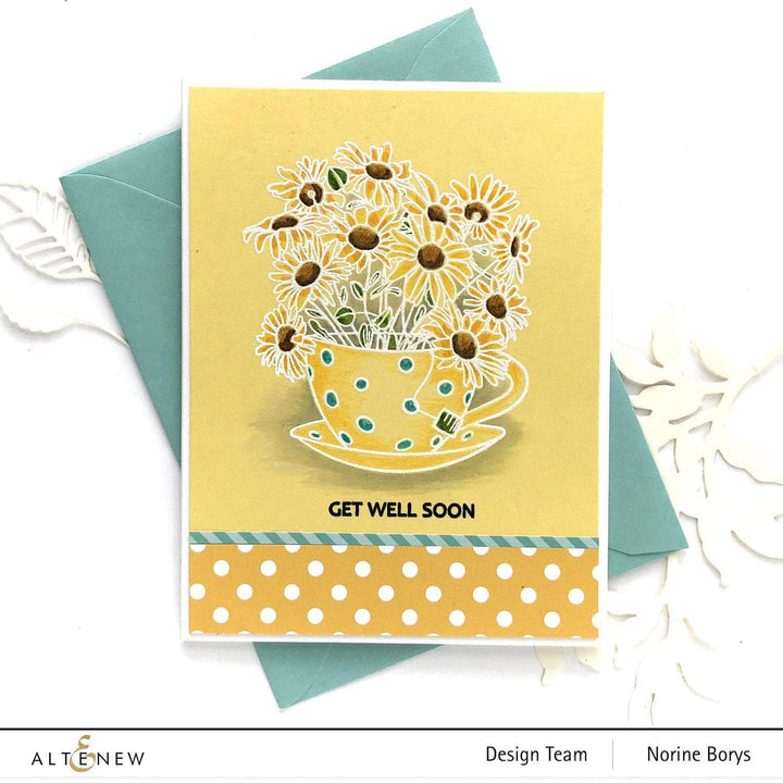 Photocentric Clear Stamps Paint-A-Flower: Chamomile Outline Stamp Set