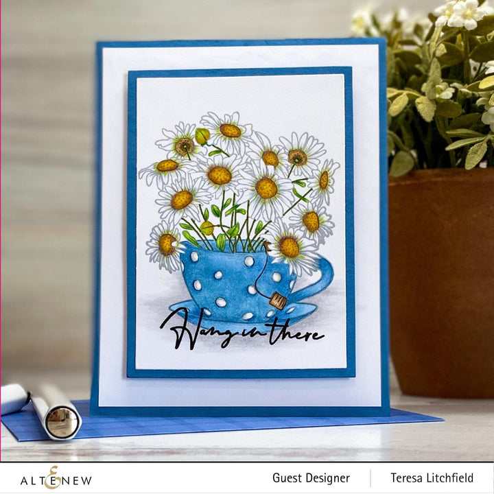 Photocentric Clear Stamps Paint-A-Flower: Chamomile Outline Stamp Set