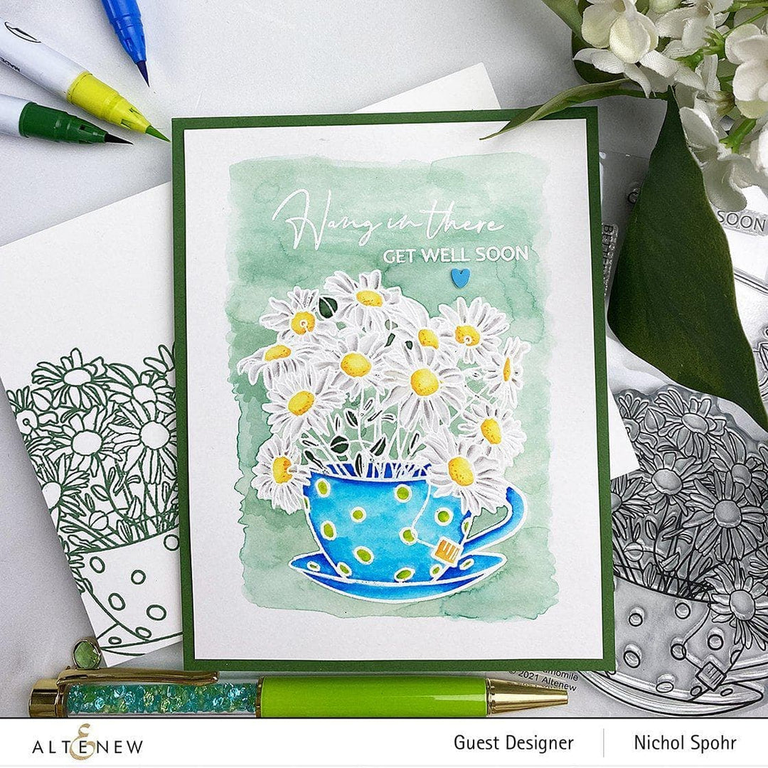 Photocentric Clear Stamps Paint-A-Flower: Chamomile Outline Stamp Set