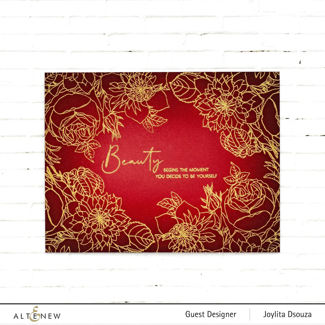 Photocentric Clear Stamps Paint-A-Flower: Clematis Josephine Outline Stamp Set