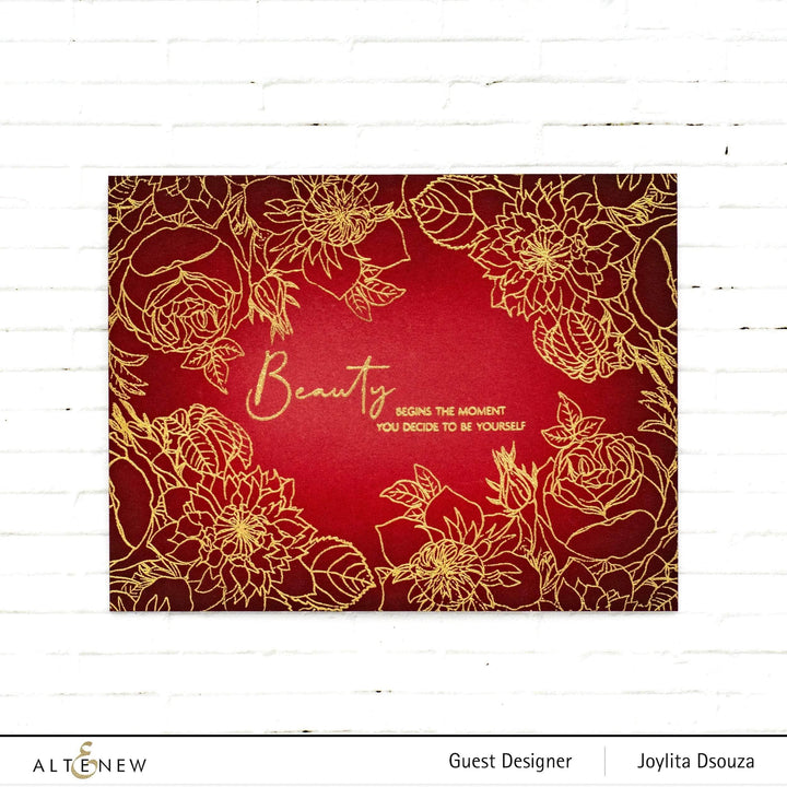 Photocentric Clear Stamps Paint-A-Flower: Clematis Josephine Outline Stamp Set