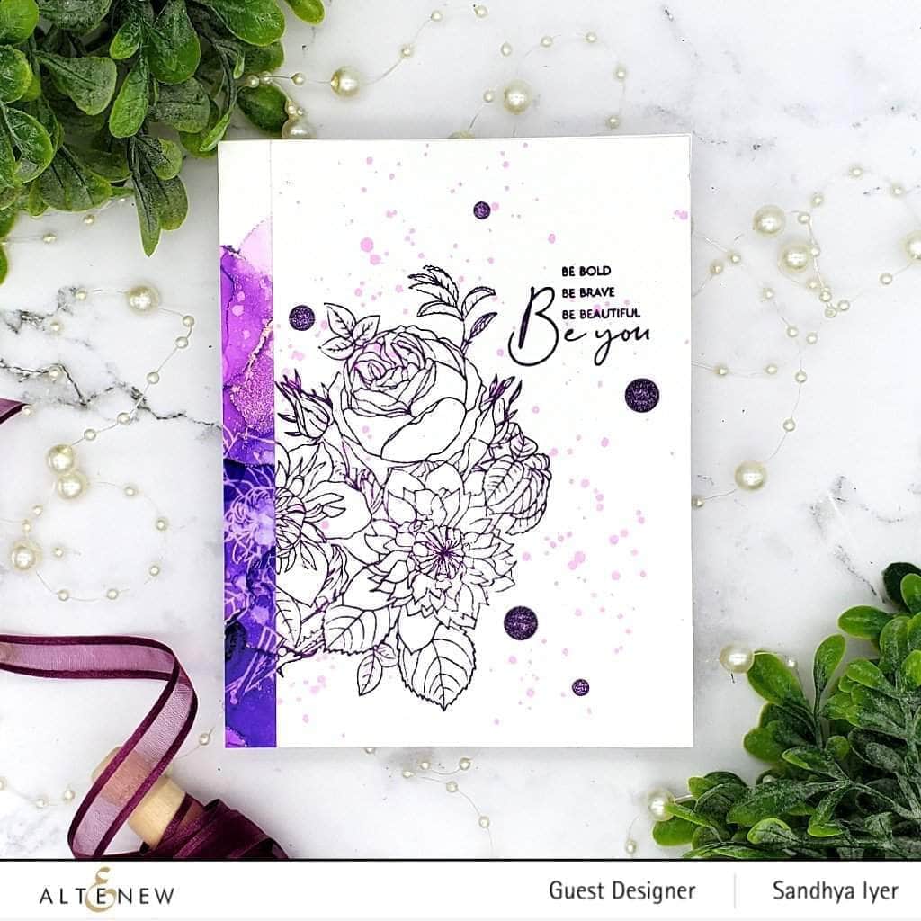 Photocentric Clear Stamps Paint-A-Flower: Clematis Josephine Outline Stamp Set