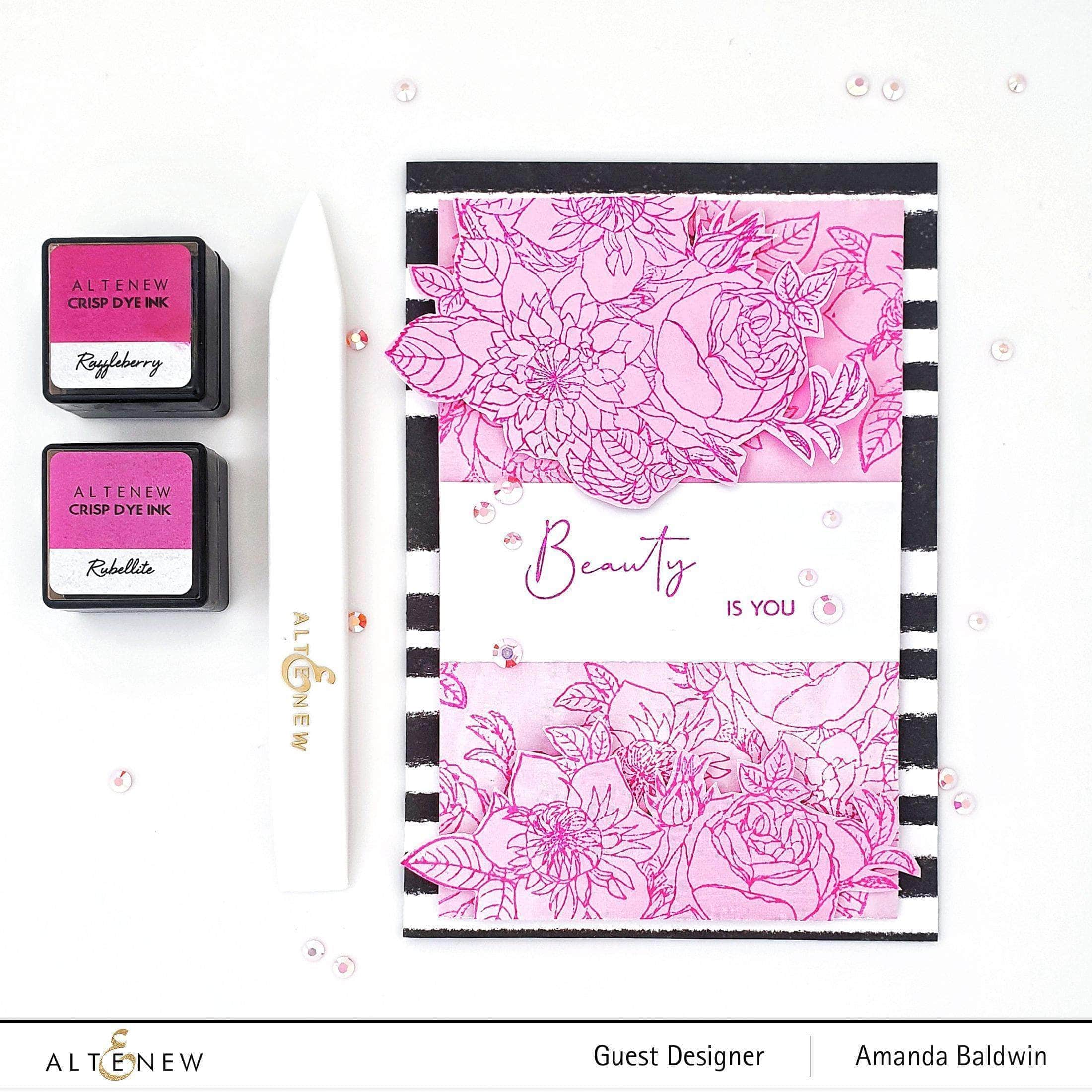Paint-A-Flower: Clematis Josephine Outline Stamp Set | Altenew